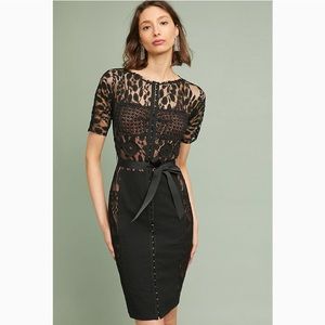 Bryon Lars Carissima Sheath Black Dress Sz 6